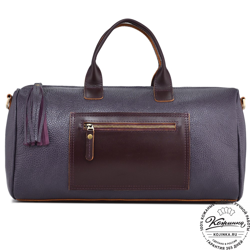 Женская кожаная сумка "Византия" (баклажан)